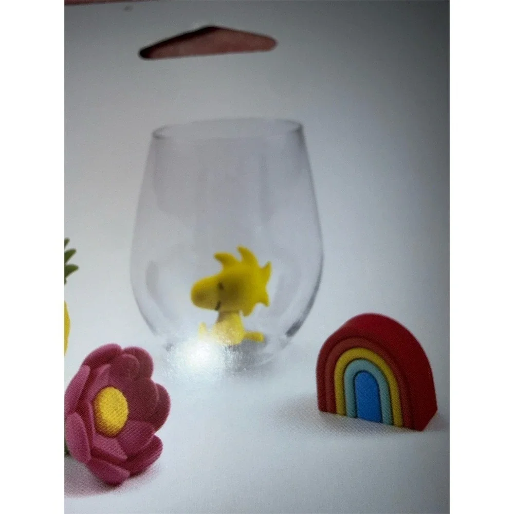 Hallmark Hallmark Woodstock Charmers Attachment for Stemless Wine Glass‎ Yellow